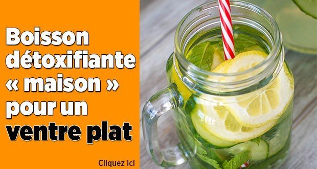 Boisson détox maison pour calmer l&rsquo;estomac