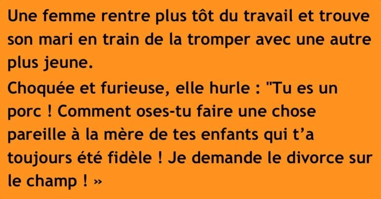 L&rsquo;homme trompe sa femme. Comment prouve-t-il qu&rsquo;il est impossible!