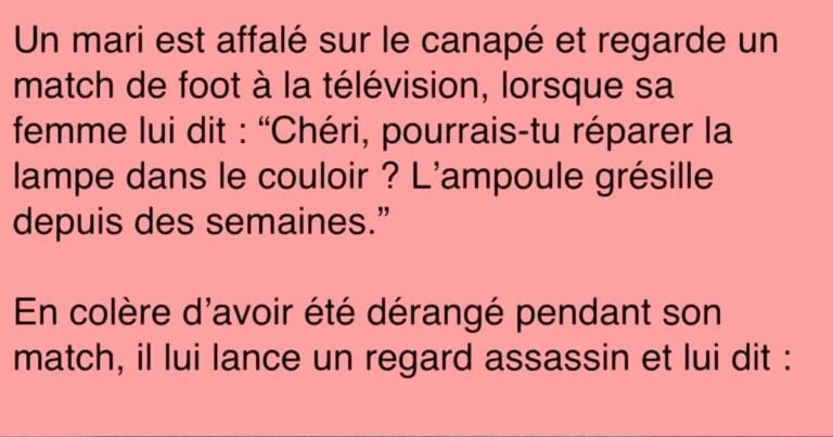 Il a crié après sa femme et a quitté la maison, mais la réaction de la femme a été cruelle!