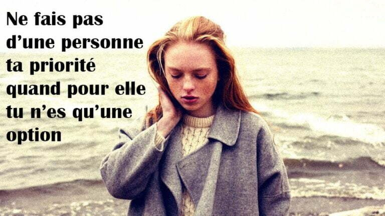 Lorsqu&rsquo;une personne n&rsquo;est qu&rsquo;un choix pour vous, ne la mettez pas au premier plan