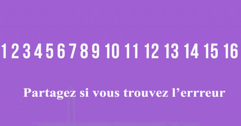 Presque personne ne peut repérer l&rsquo;erreur: pouvez-vous deviner la réponse?