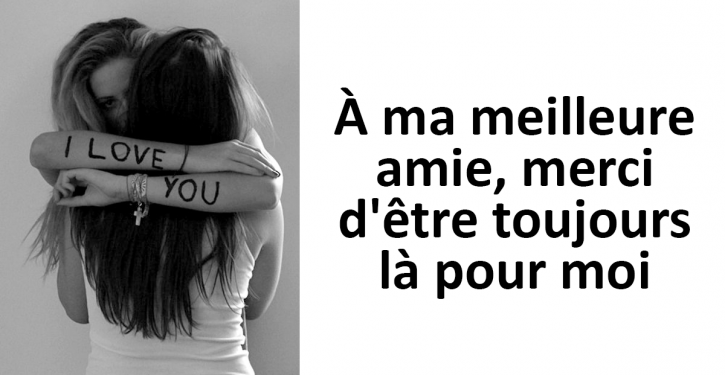 A mon meilleur ami, merci d&rsquo;être à mes côtés