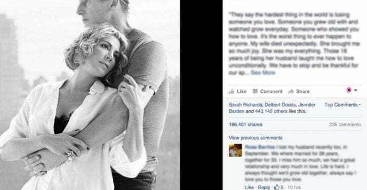 Sa femme est décédée dans un accident et six ans plus tard, il a publié l&rsquo;incident sur Facebook