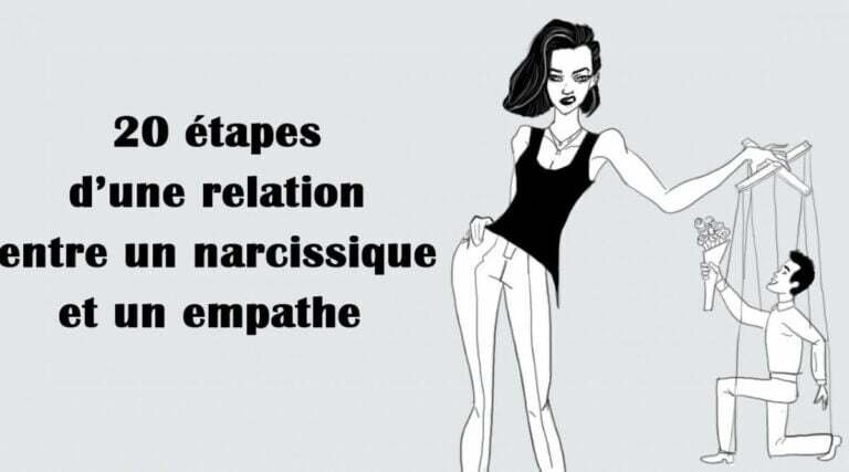 20 étapes de la relation entre un narcissique et une cravate